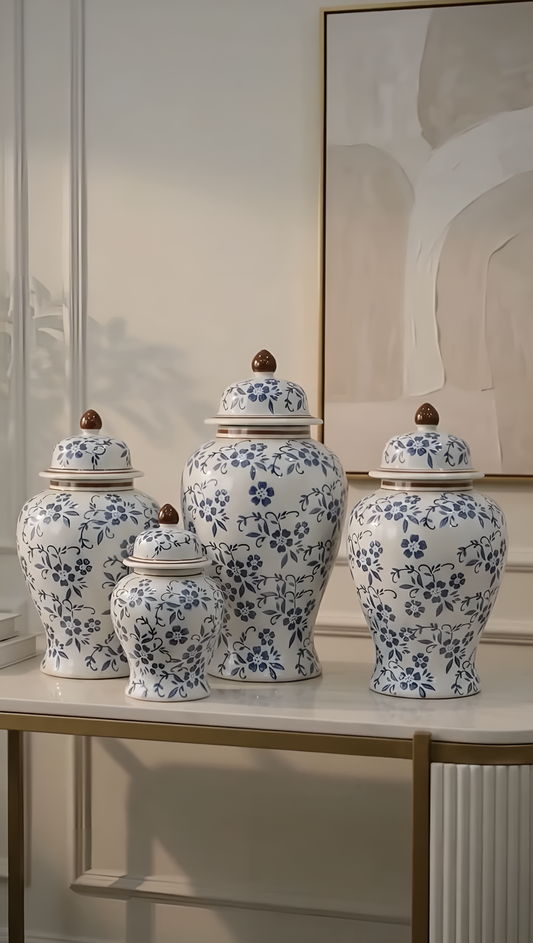 The Sienna Crest Urn Set of 3